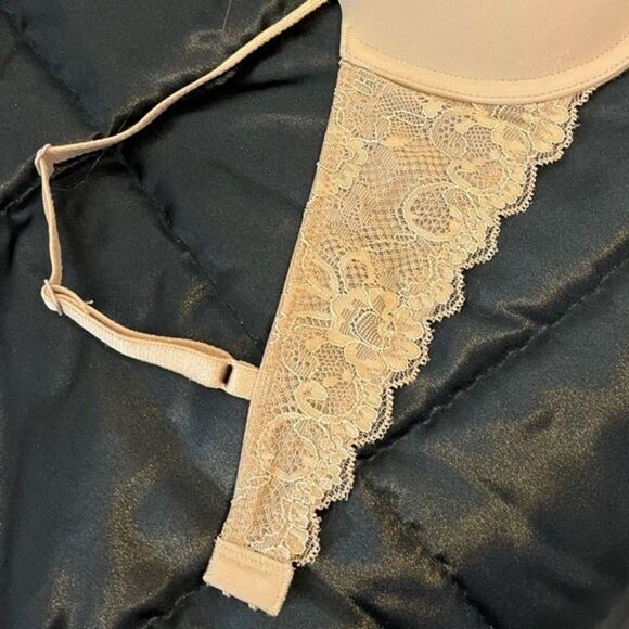 SO Intimates Beige Lace Padded Underwire Bra Size 34B - Picture 6 of 8